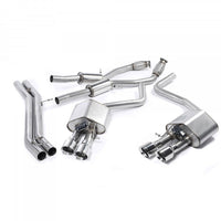 Klapkový catback výfuk AUDI S8 D4 4.0 TFSI Milltek Sport