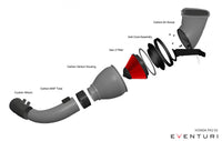 Eventuri V2 Karbonové sportovní sání pro Honda Civic FK2 Type R 2,0T - EVE-FK2V2-CF-LHD-INT