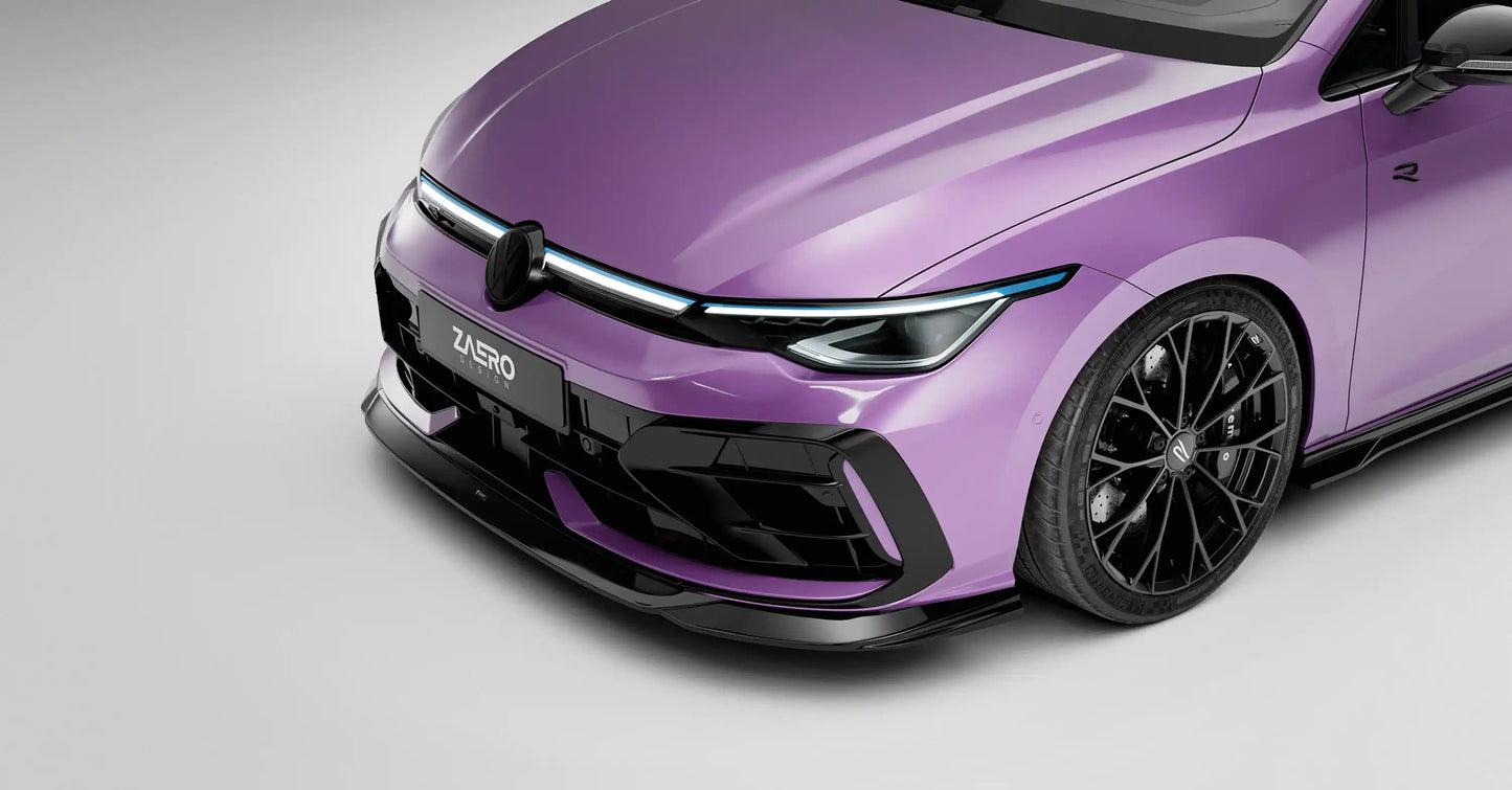 EVO-1 spoiler pod přední nárazník pro VW Golf 8.5 R (facelift)