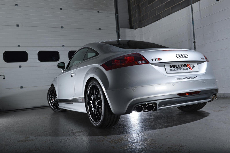 Turboback výfuk AUDI TTS 8J 2.0 TFSI Milltek Sport - s HJS sportovním katalyzátorem