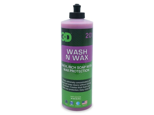 3D WASH N WAX - prémiový PH neutrální šampon s voskem