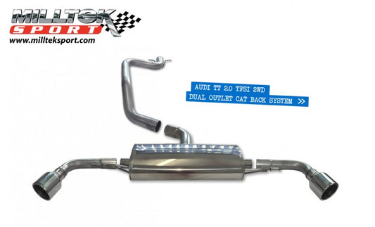 Audi TT Mk2 2.0 TFSi 2WD 2006 - 2011 Cat-back výfuk