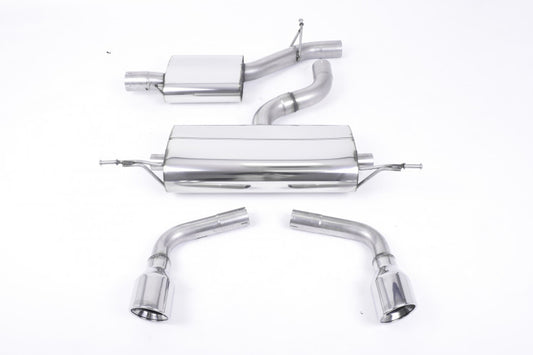 Catback výfuk Audi TT 8J quattro 3.2 V6 Milltek Sport - s rezonátorem / leštěné koncovky JET100 SSXAU146