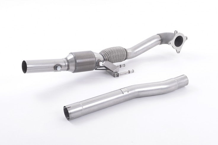 Turboback výfuk VW Golf 6 R 2.0 TSI Milltek Sport 70mm - s katalyzátorem / bez rezonátoru s leštěnými koncovkami SSXAU200-SSXVW162