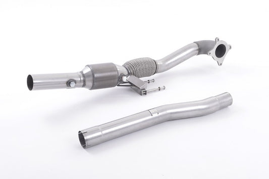 Turboback výfuk VW Golf 6 R 2.0 TSI Milltek Sport 70mm - s katalyzátorem / s rezonátorem s leštěnými koncovkami SSXAU200-SSXVW163