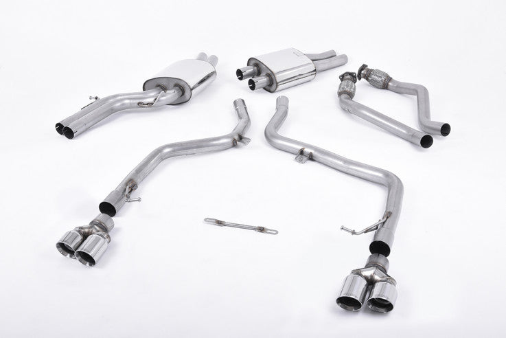 Milltek Sport Race Catback výfuk AUDI S4 a S5 Sportback B8 3.0 TFSI V6 - leštěné GT80 koncovky SSXAU268