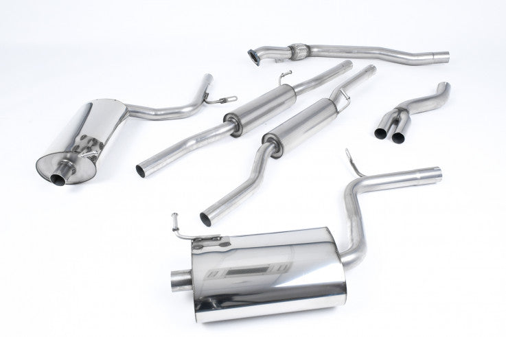 Catback výfuk AUDI A4 B7 quattro 2.0 TFSI (Manuál) Milltek Sport - s rezonátorem / leštěné koncovky SSXAU514