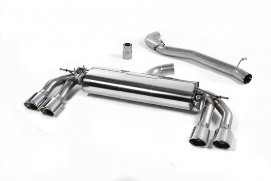 Catback výfuk AUDI TTS 8S 2.0 TFSI Milltek Sport - bez rezonátoru / leštěné koncovky SSXAU575