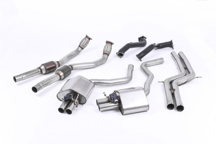 Turboback výfuk AUDI RS6 a RS7 C7 4.0 TFSI Milltek Sport - s katalyzátorem / bez rezonátoru - SSXAU595