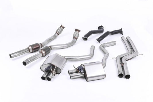 Turboback výfuk AUDI RS6 a RS7 C7 4.0 TFSI Milltek Sport - s katalyzátorem / bez rezonátoru - SSXAU595