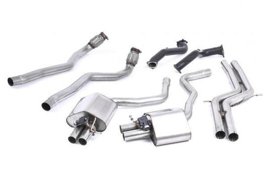 Turboback výfuk AUDI RS6 a RS7 C7 4.0 TFSI Milltek Sport - bez katalyzátoru / bez rezonátoru SSXAU598
