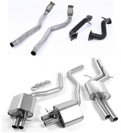 Turboback výfuk ROAD+ AUDI RS6 a RS7 C7 4.0 TFSI Milltek Sport - bez katalyzátoru / s rezonátorem SSXAU599