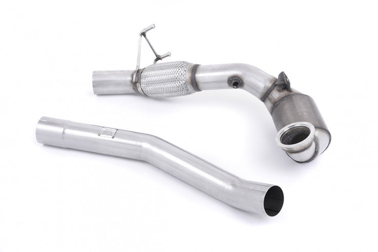 1. díl výfuku AUDI S1 8X 2.0 TFSI quattro Downpipe Milltek Sport - se sportovním katalyzátorem / napojení na originální výfuk SSXAU620