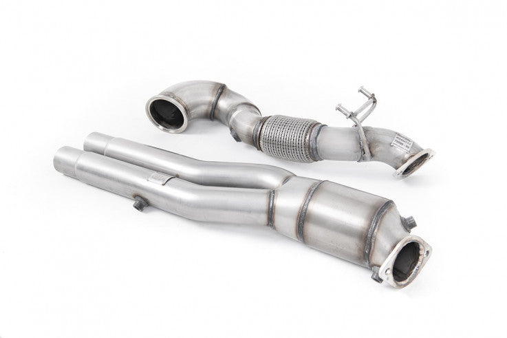 1. díl výfuku AUDI TT RS 8S + RS3 8V Sportback / Sedan 2,5 TFSI OPF/GPF (2019->) Downpipe Milltek Sport - s katalyzátorem SSXAU818