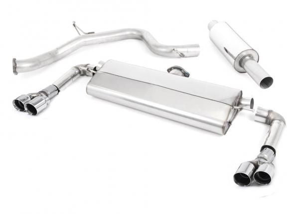 Catback výfuk ROAD+ SEAT Leon Cupra 300 2,0 TSI Milltek Sport - s rezonátorem / leštěné dvojité koncovky SSXSE206