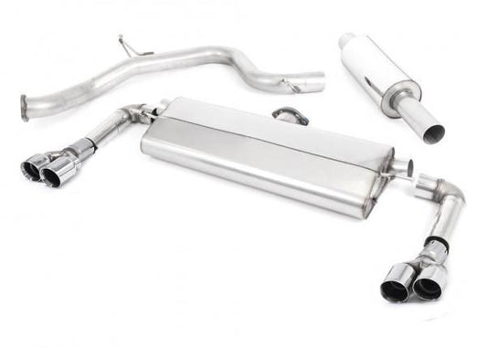Catback výfuk ROAD+ SEAT Leon Cupra 300 2,0 TSI Milltek Sport - s rezonátorem / leštěné dvojité koncovky SSXSE206