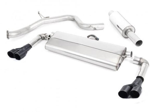 Catback výfuk ROAD+ SEAT Leon Cupra 300 2,0 TSI Milltek Sport -  s rezonátorem / černé dvojité koncovky SSXSE207