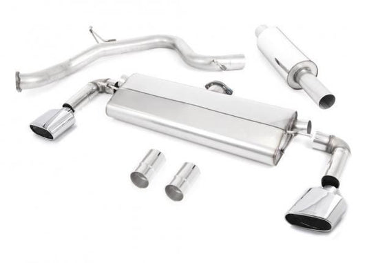 Catback výfuk ROAD+ SEAT Leon Cupra 300 2,0 TSI Milltek Sport - s rezonátorem / leštěné oválné koncovky SSXSE215