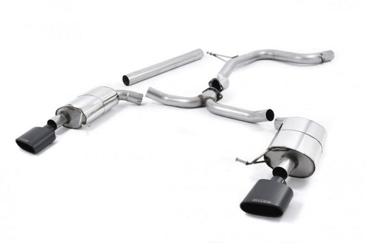 Catback výfuk SEAT Leon ST Cupra 300 2.0 TSI OPF/GPF Milltek Sport - bez rezonátoru / černé oválné koncovky SSXSE237