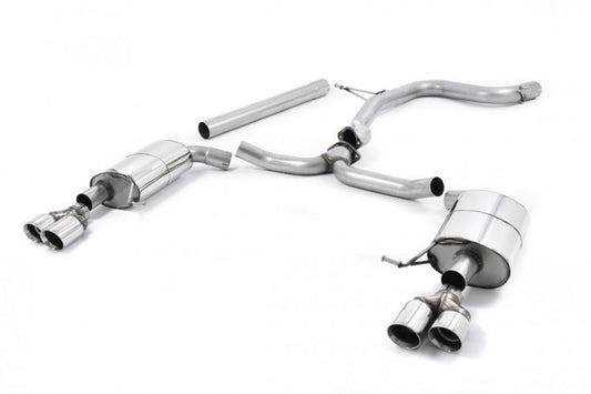 Catback výfuk SEAT Leon ST Cupra 300 2.0 TSI OPF/GPF Milltek Sport - bez rezonátoru / leštěné kulaté koncovky SSXSE239