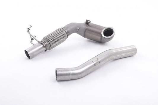 1. odlitý díl výfuku SEAT Leon ST Cupra 280 a 290 2.0 TSI Downpipe Milltek Sport - s Race katalyzátorem SSXSK24