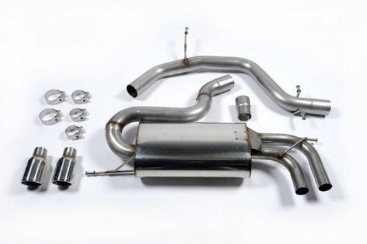 Catback výfuk VW Golf V GTI 2.0 TFSI Milltek Sport - bez rezonátoru / leštěné koncovky Jet SSXVW147