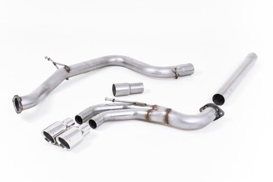 Catback výfuk VW Golf 7 GTD  2,0 TDI Milltek Sport - bez rezonátoru / leštěné koncovky SSXVW242
