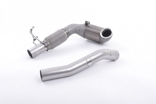 1. odlitý díl výfuku VW T-Roc R 2.0 TSI OPF/GPF Downpipe Milltek Sport - s Race katalyzátorem / OEM catback SSXVW514