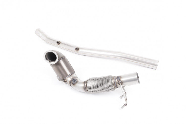 1. odlitý díl výfuku VW T-Roc R 2.0 TSI OPF/GPF Downpipe Milltek Sport - s Race katalyzátorem SSXVW515