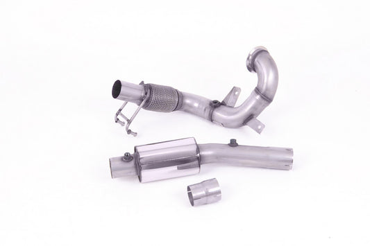 1. díl výfuku VW Polo GTI 2.0 TSI OPF/GPF Downpipe Milltek Sport - bez katalyzátoru / s rezonátorem / OEM catback SSXVW555