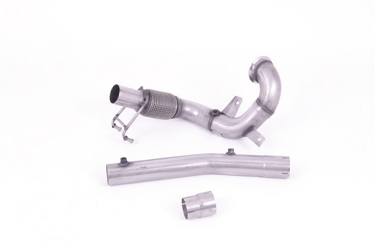 1. díl výfuku VW Polo GTI 2.0 TSI OPF/GPF Downpipe Milltek Sport - bez katalyzátoru / bez rezonátoru / OEM catback SSXVW562