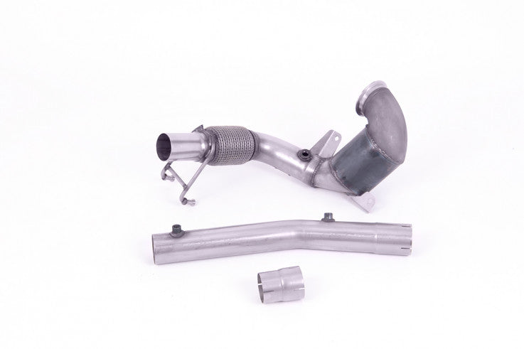1. odlitý díl výfuku VW Polo GTI 2.0 TSI OPF/GPF Downpipe Milltek Sport - se sportovním katalyzátorem / bez rezonátoru / OEM catback SSXVW563