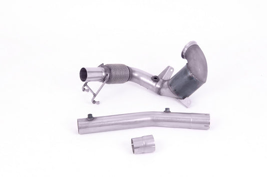 1. odlitý díl výfuku VW Polo GTI 2.0 TSI OPF/GPF Downpipe Milltek Sport - se sportovním katalyzátorem / bez rezonátoru / OEM catback SSXVW563