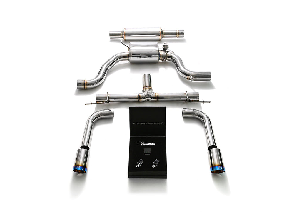 Armytrix dvojitá opálená koncovka výfuku (2x89mm) pro SEAT Leon Cupra / Cupra 280 (2.0 TSI) (2014-)