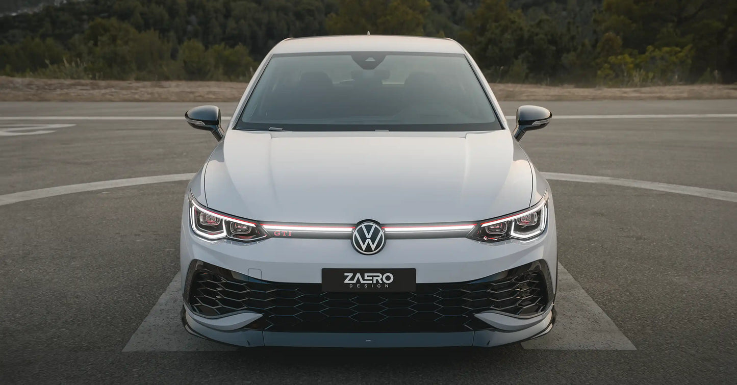 EVO-1 spoiler pod přední nárazník pro VW Golf 8 GTI Clubsport