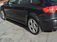 Maxton Design difuzory pod boční prahy pro Audi A3 8P, černý lesklý plast ABS