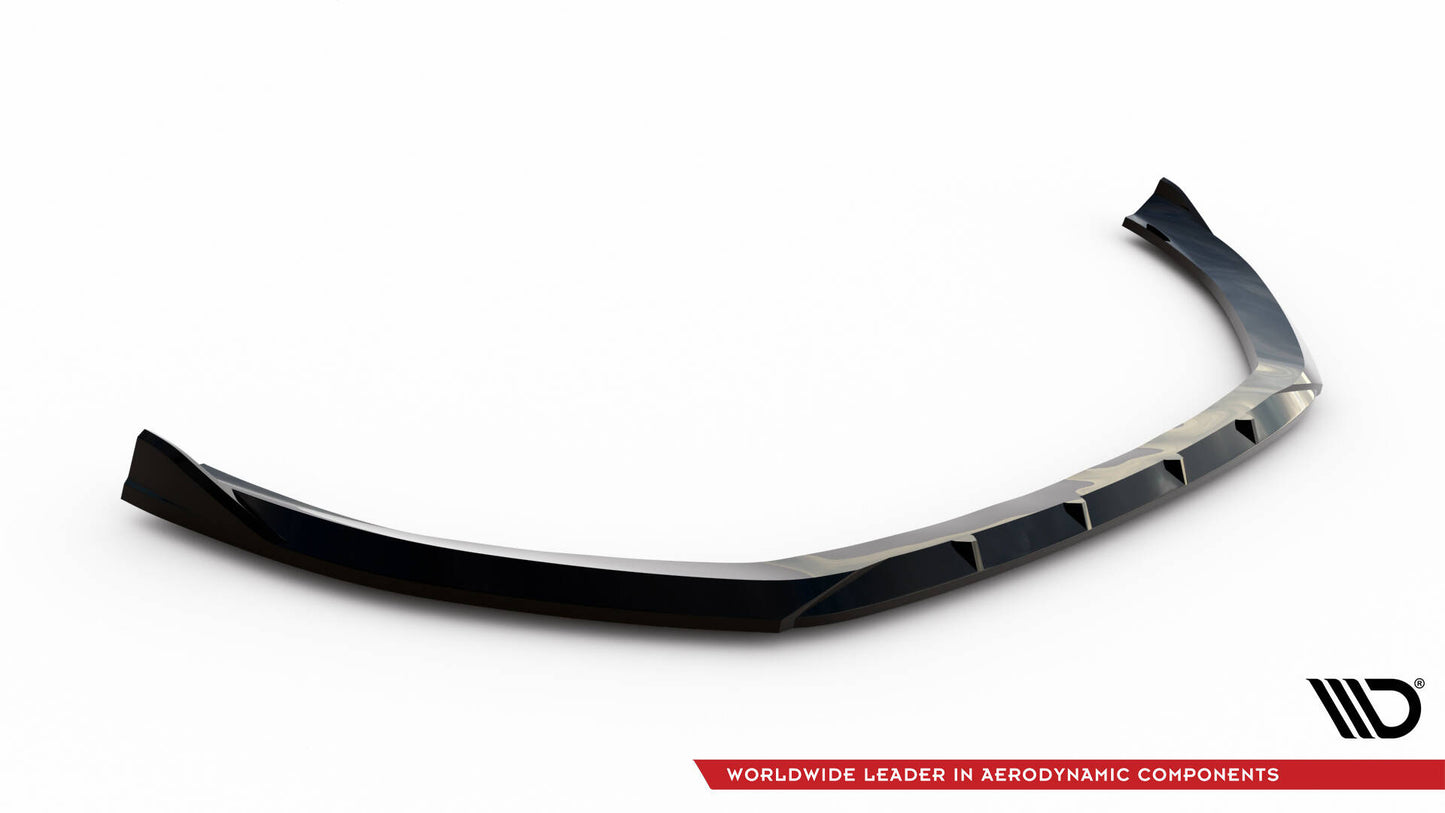 Maxton Design spoiler pod přední nárazník pro Audi A3 8V, černý lesklý plast ABS, Sedan