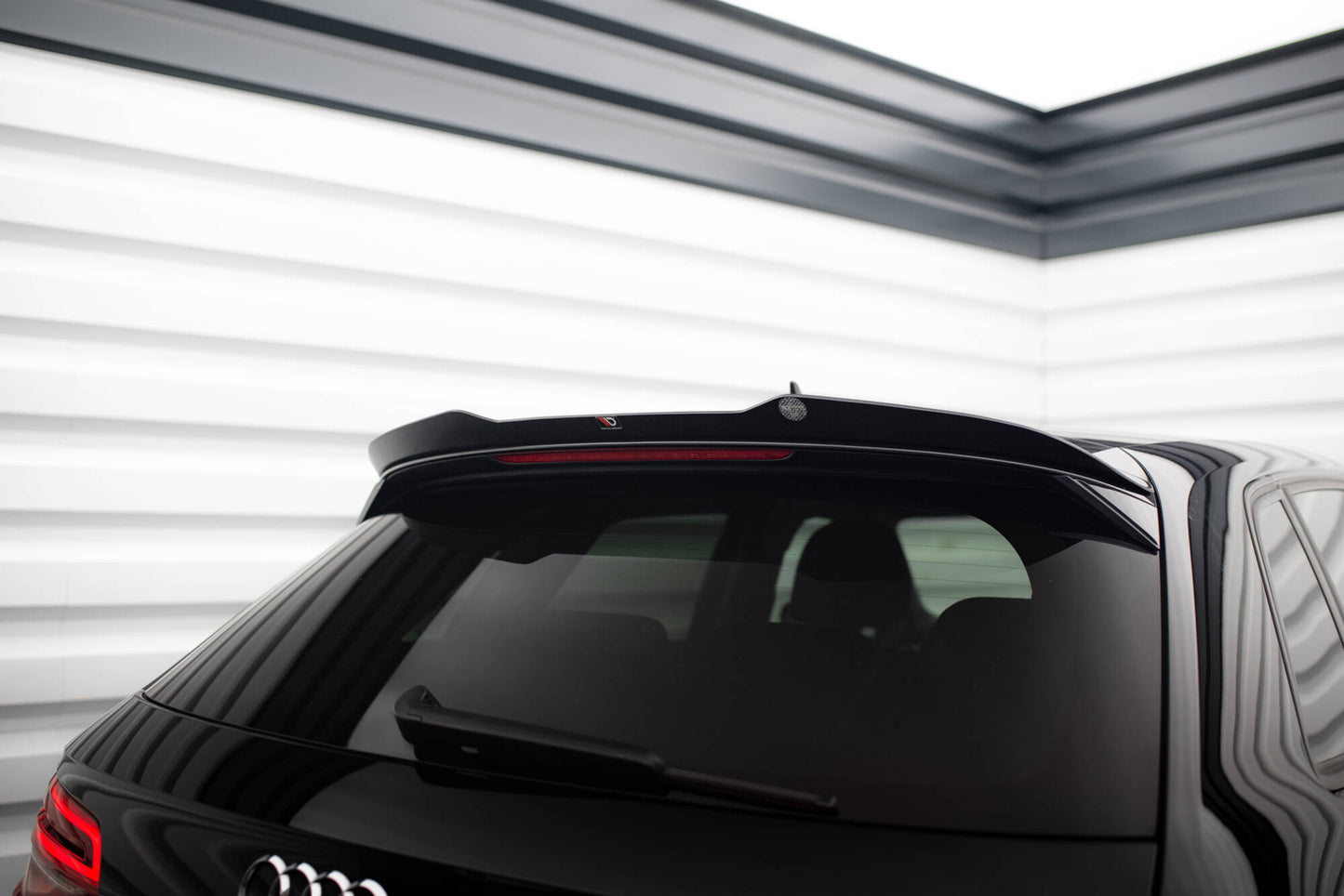 Maxton Design prodloužení spoileru pro Audi A3 8V FL, černý lesklý plast ABS, Sportback