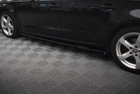 Maxton Design difuzory pod boční prahy pro Audi A3 8V FL, černý lesklý plast ABS, Sportback