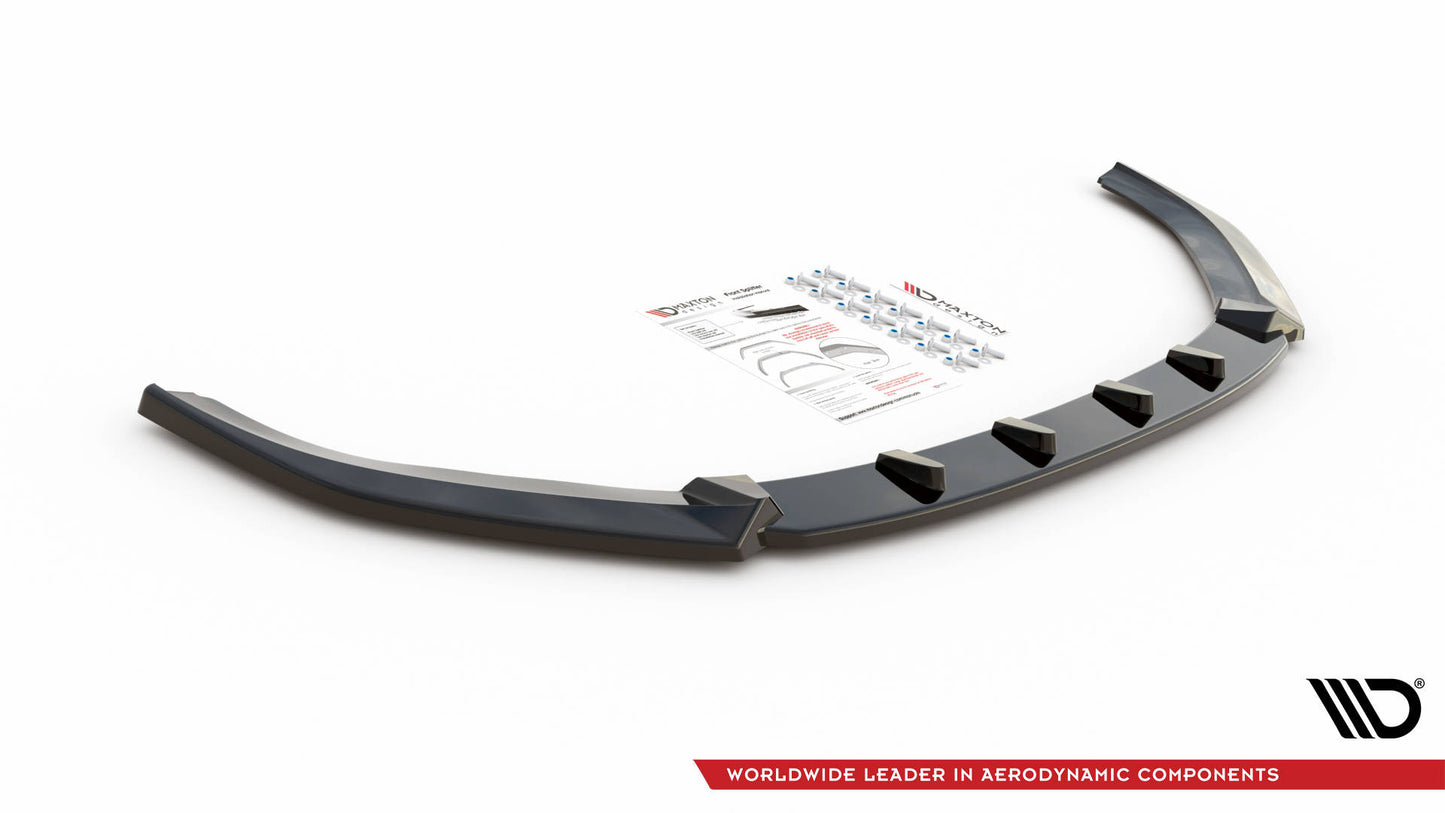 Maxton Design spoiler pod přední nárazník pro Audi A3 8V, černý lesklý plast ABS, Sportback