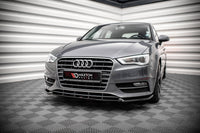 Maxton Design spoiler pod přední nárazník pro Audi A3 8V, černý lesklý plast ABS, Sportback