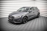 Maxton Design difuzory pod boční prahy pro Audi A3 8V, černý lesklý plast ABS, Sportback