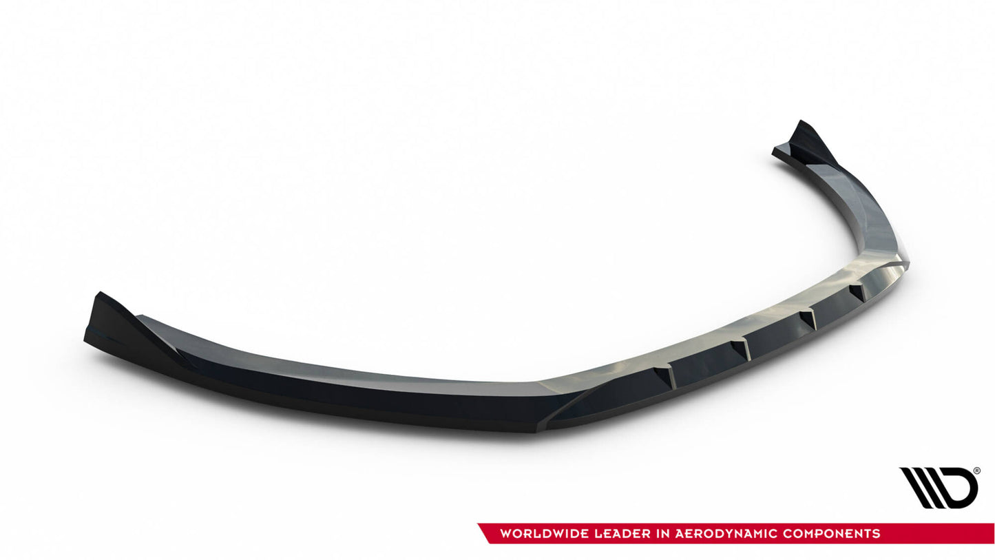 Maxton Design spoiler pod přední nárazník pro Audi A3 8V FL, černý lesklý plast ABS, Sedan