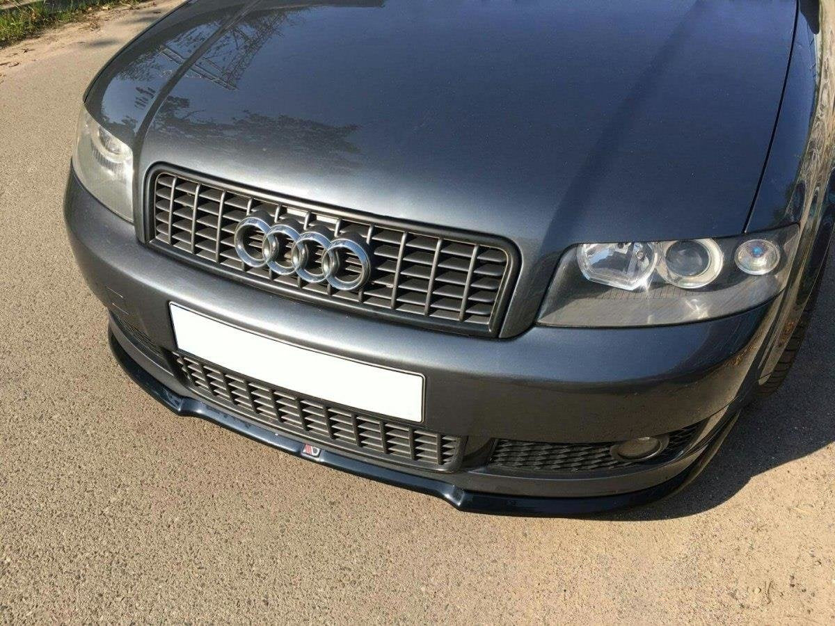 Maxton Design spoiler pod přední nárazník ver.1 pro Audi A4 B6, černý lesklý plast ABS