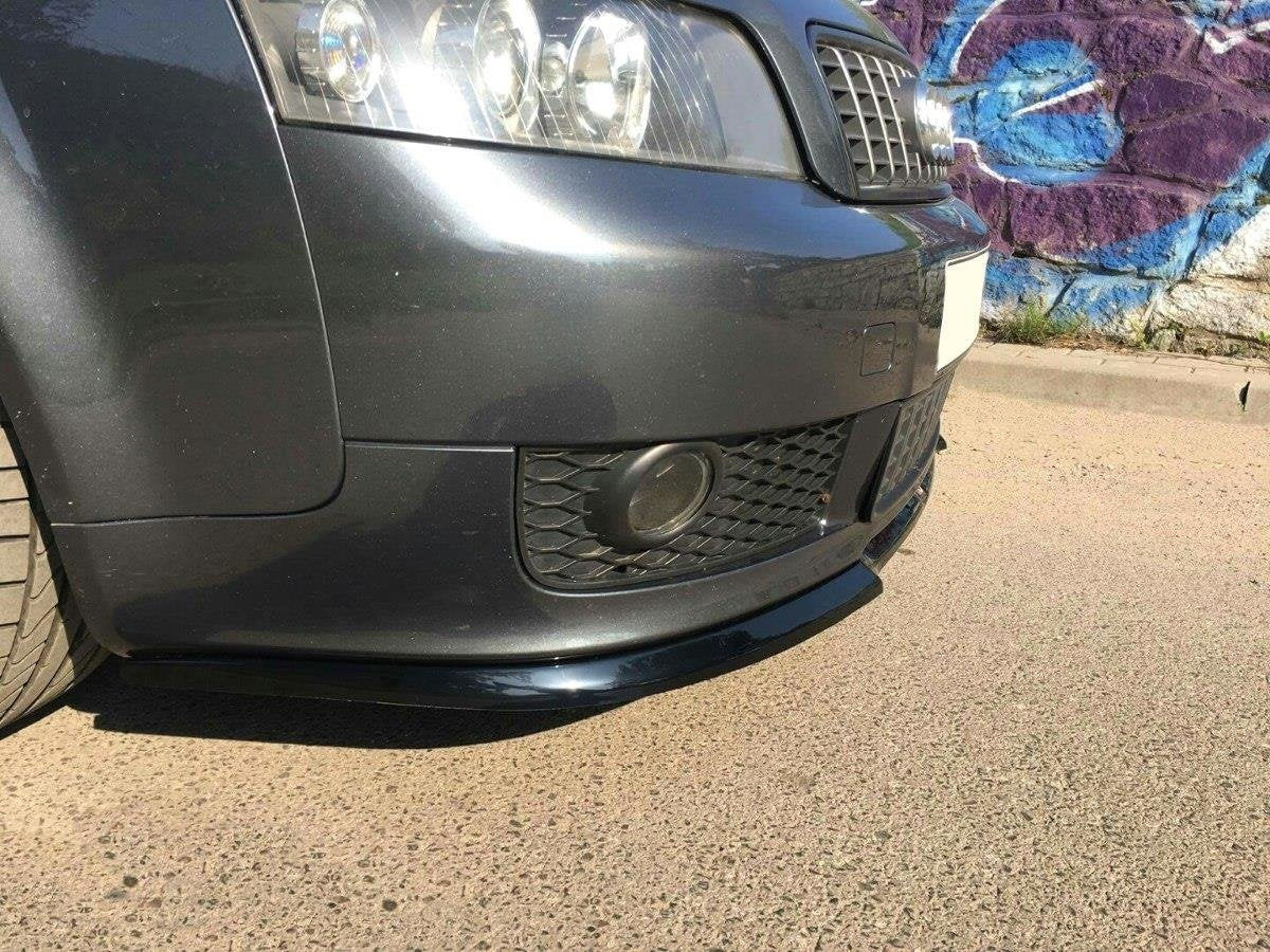 Maxton Design spoiler pod přední nárazník ver.1 pro Audi A4 B6, černý lesklý plast ABS