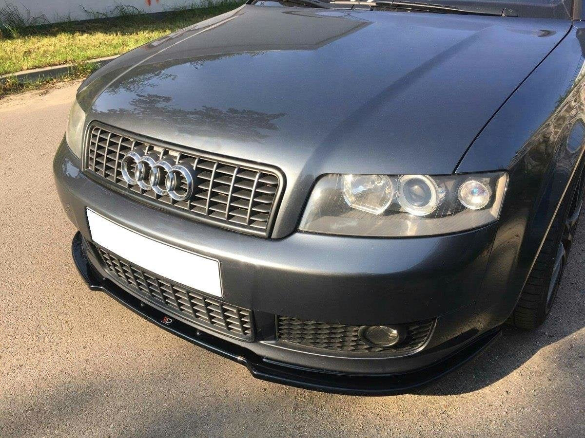 Maxton Design spoiler pod přední nárazník ver.2 pro Audi A4 B6, černý lesklý plast ABS