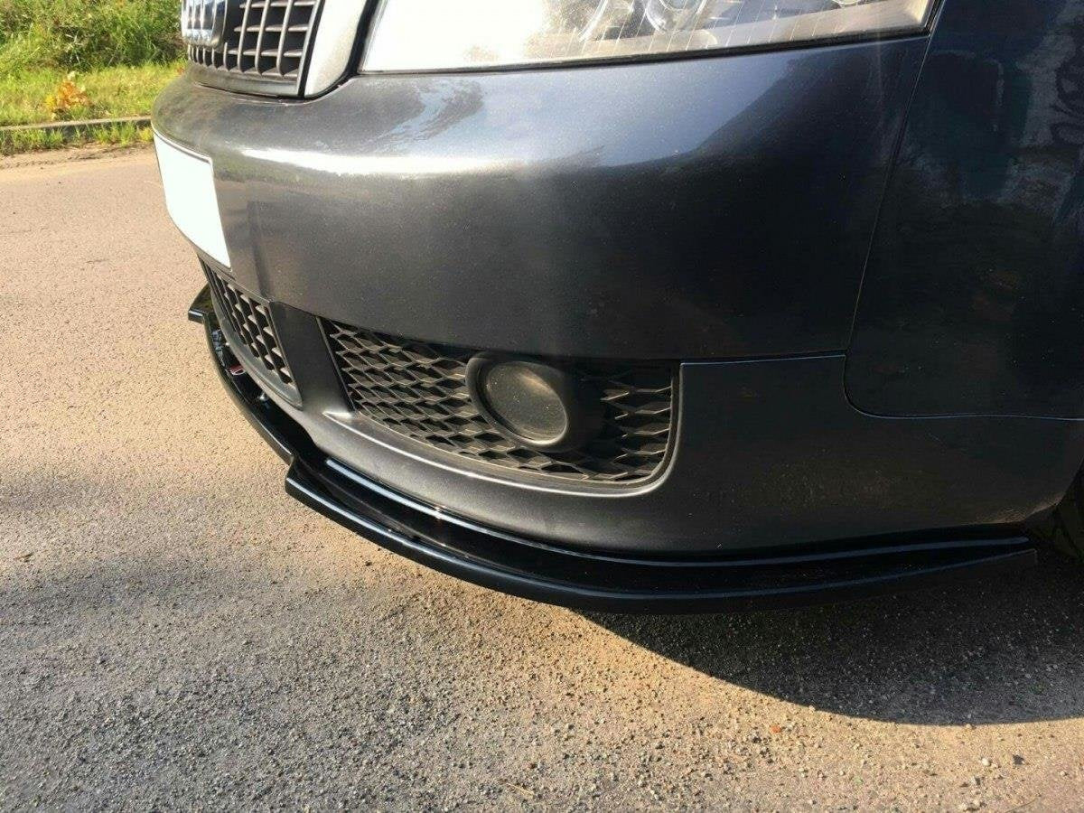 Maxton Design spoiler pod přední nárazník ver.2 pro Audi A4 B6, černý lesklý plast ABS