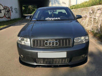 Maxton Design spoiler pod přední nárazník ver.2 pro Audi A4 B6, černý lesklý plast ABS