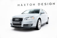 Maxton Design spoiler pod přední nárazník ver.1 pro Audi A4 B7, černý lesklý plast ABS