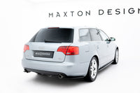Maxton Design boční difuzory pod zadní nárazník pro Audi A4 B7, černý lesklý plast ABS